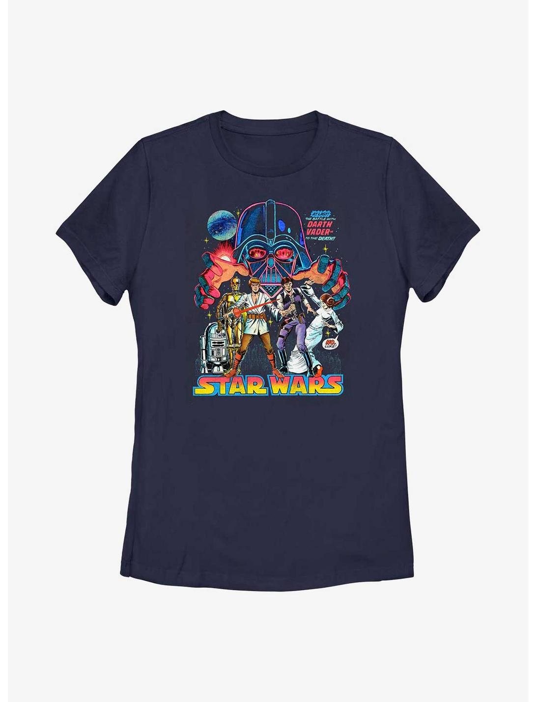 Star Wars Vader Grab Womens T-Shirt, NAVY, hi-res