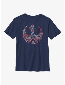 Star Wars Camo Rebel Crest Youth T-Shirt, , hi-res