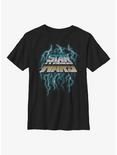 Star Wars Lightning Galaxy Youth T-Shirt, BLACK, hi-res