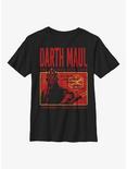 Star Wars Maul Horror Box Youth T-Shirt, BLACK, hi-res