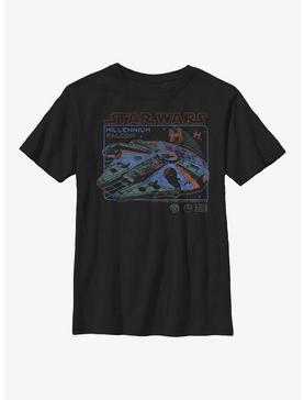 Star Wars Millennium Blue Print Youth T-Shirt, , hi-res