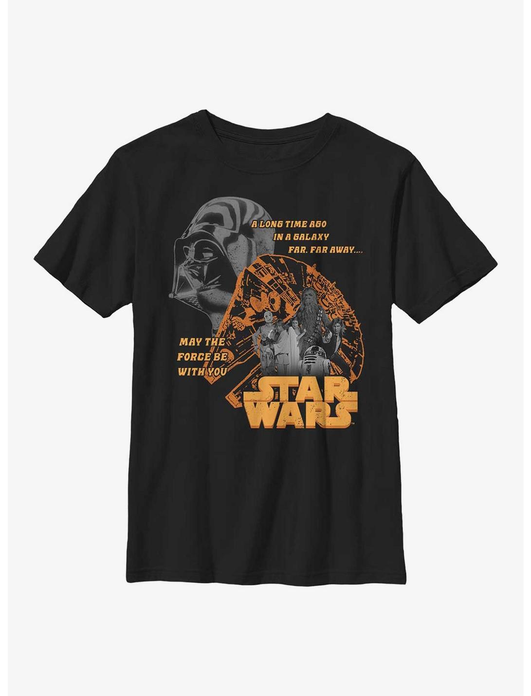 Star Wars Minimal Color Poster Youth T-Shirt, BLACK, hi-res