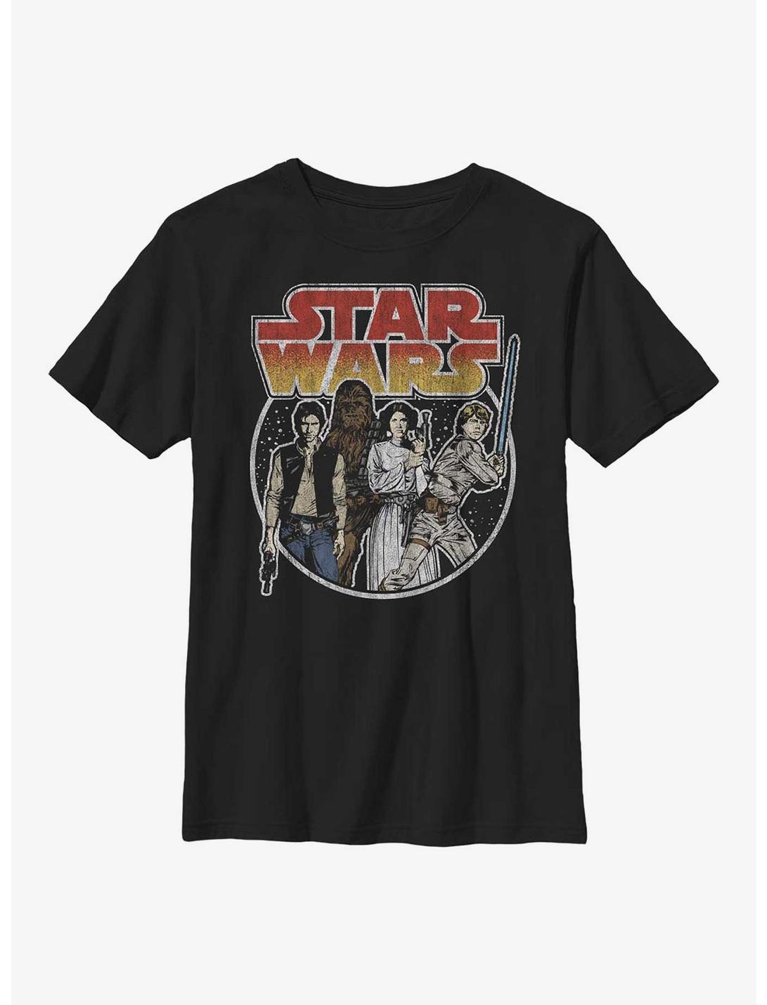 Star Wars Rebel Group Youth T-Shirt, BLACK, hi-res