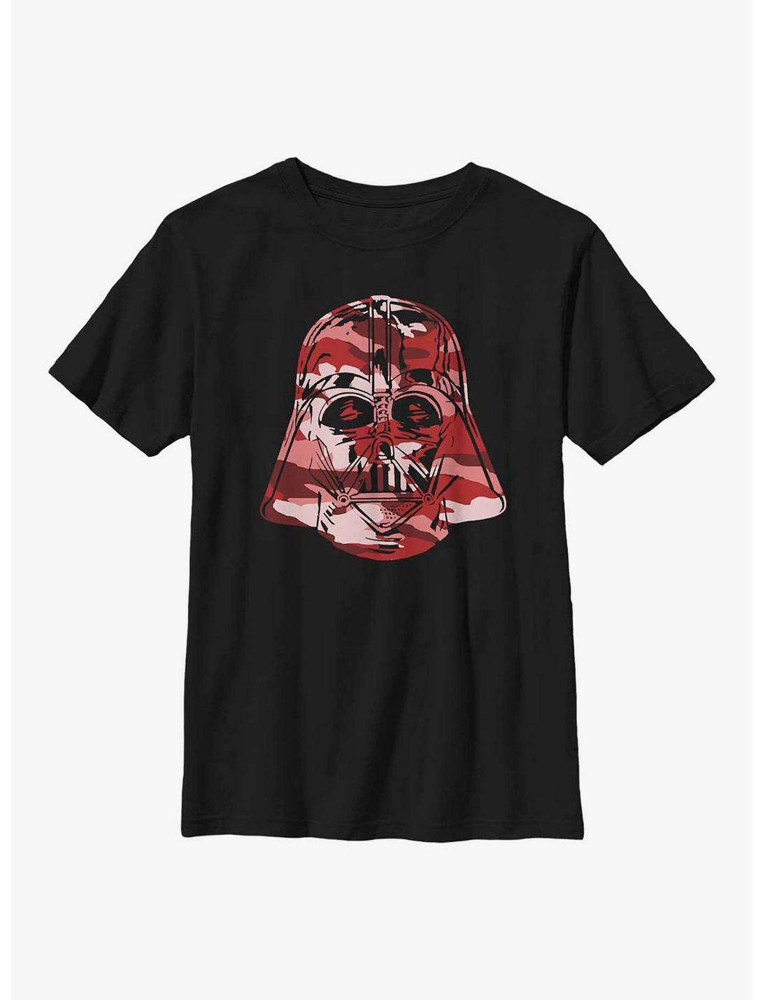 Star Wars Red Tint Camo Vader Youth T-Shirt, BLACK, hi-res
