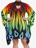 Thorn & Fable Rainbow Butterfly Mini Dress Plus Size, MULTI, hi-res