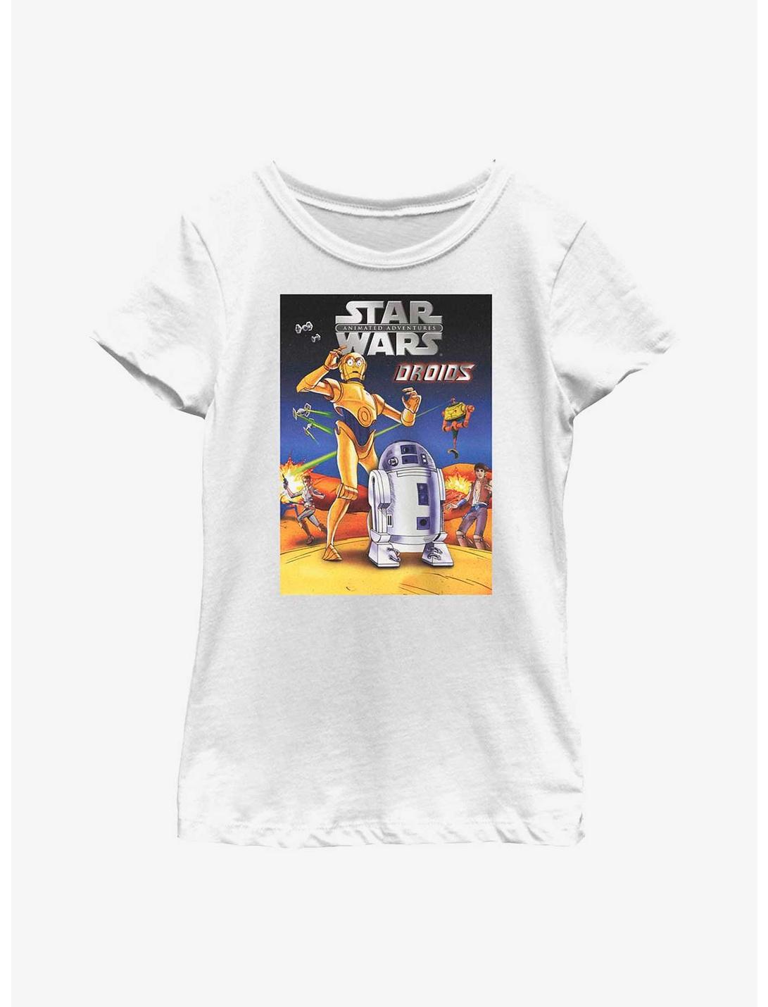 Star Wars Animated Droids Youth Girls T-Shirt, WHITE, hi-res