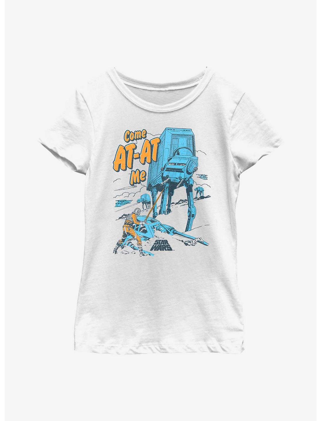 Star Wars Come AT-AT Me Youth Girls T-Shirt, WHITE, hi-res