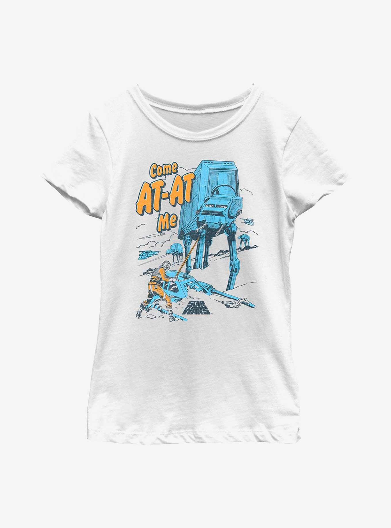 Star Wars Come AT-AT Me Youth Girls T-Shirt, WHITE, hi-res
