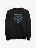 Star Wars Retro Group Luke, Han, & Vader Sweatshirt, BLACK, hi-res