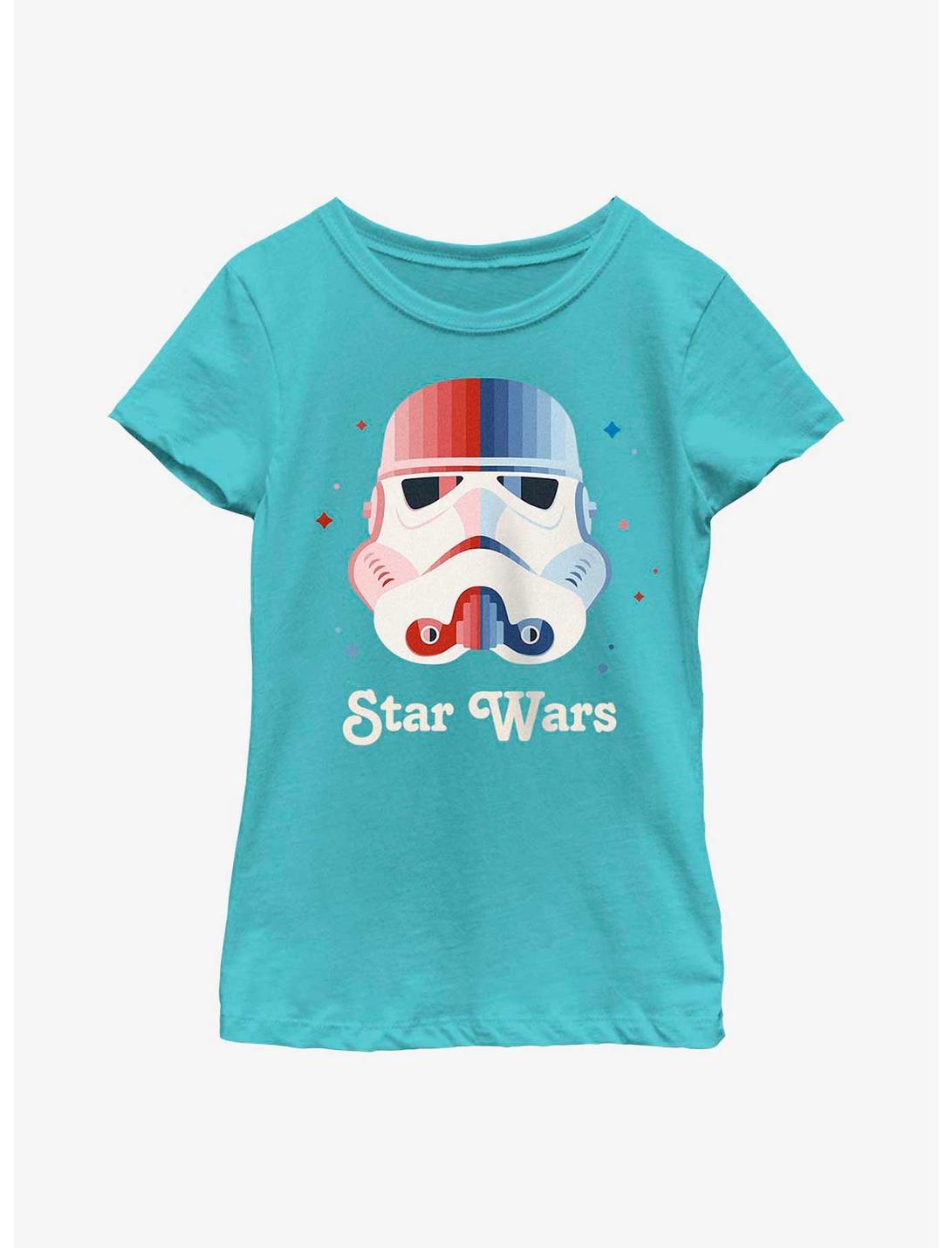 Star Wars Patriotic Stormtrooper Youth Girls T-Shirt, TAHI BLUE, hi-res