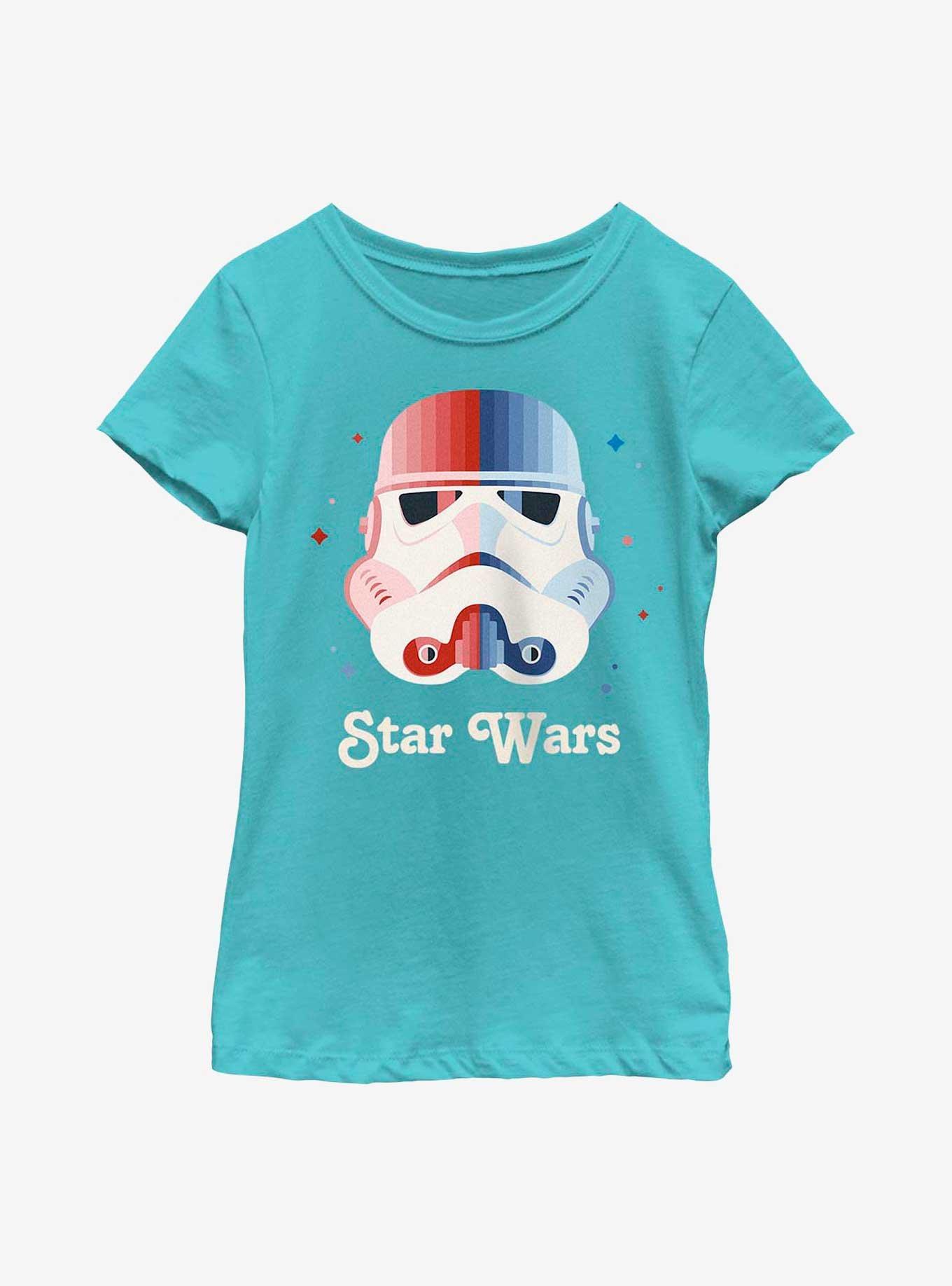Star Wars Patriotic Stormtrooper Youth Girls T-Shirt, TAHI BLUE, hi-res