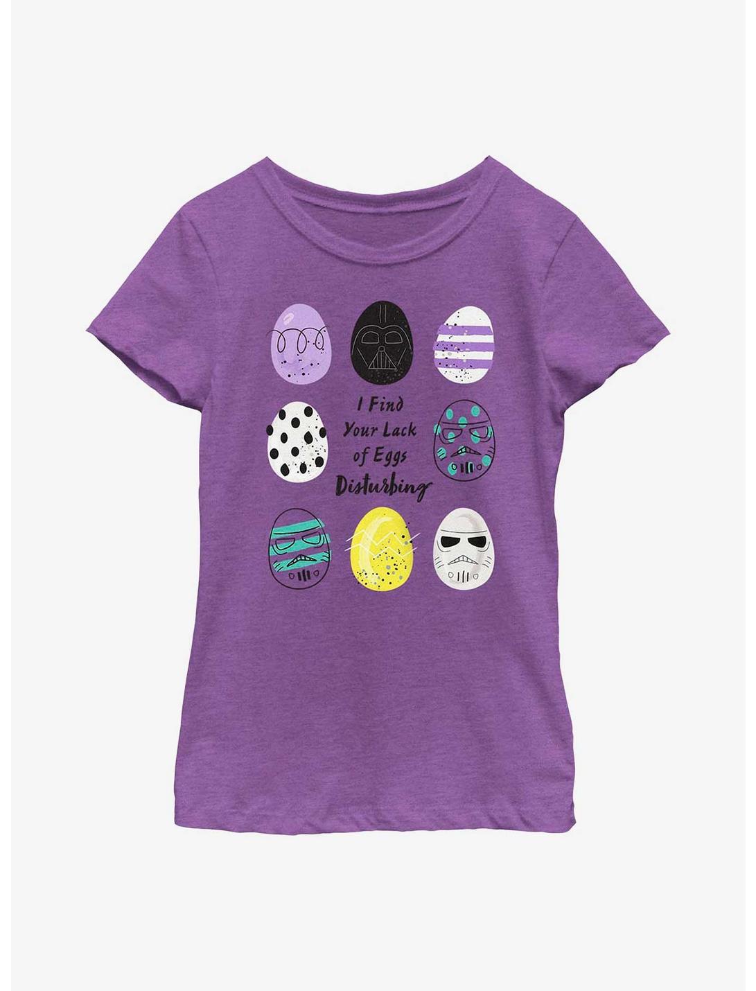 Star Wars Lack of Easter Eggs Disturbing Youth Girls T-Shirt, PURPLE BERRY, hi-res