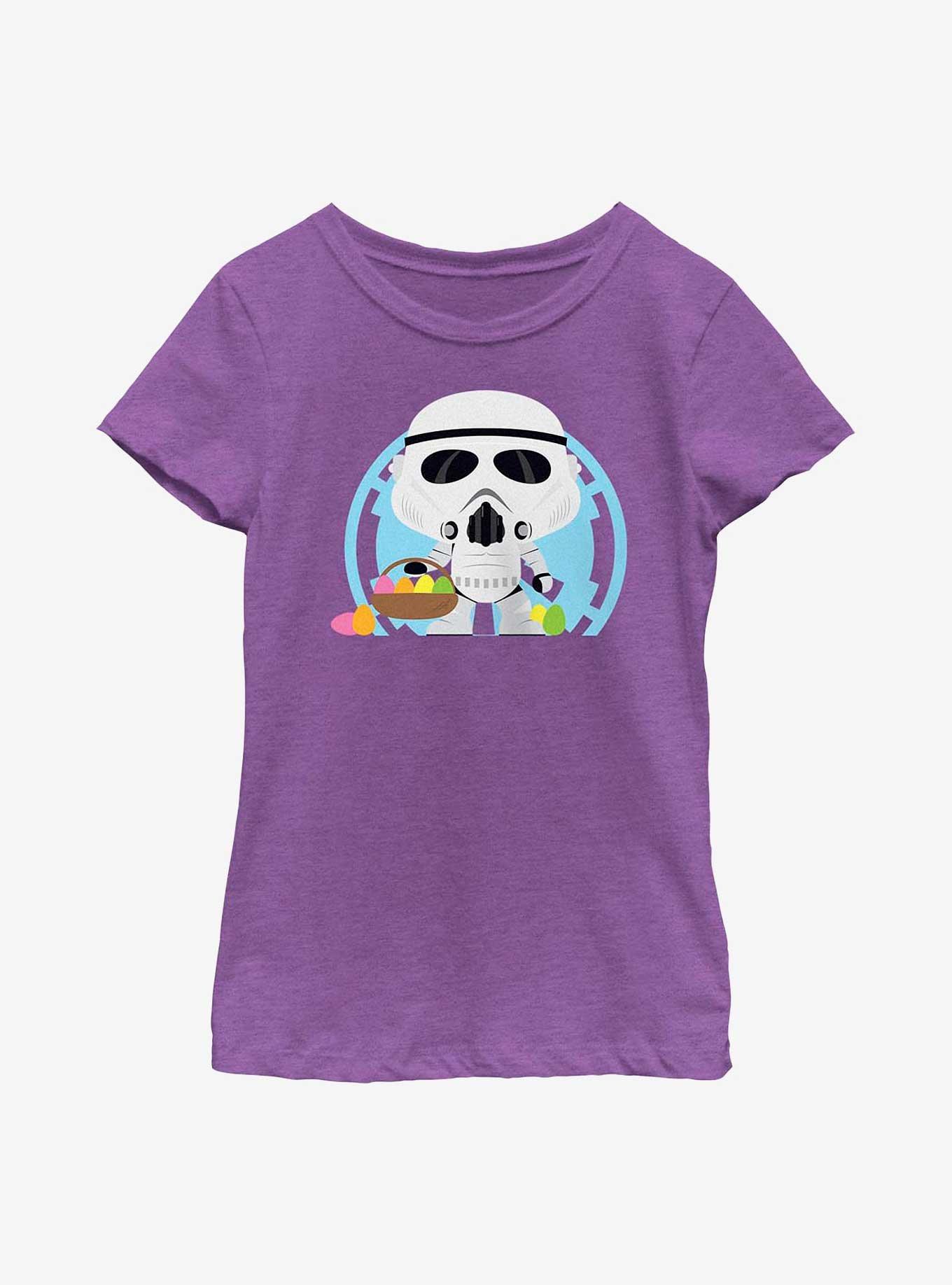 Star Wars Stormtrooper Easter Egg Hunter Youth Girls T-Shirt, PURPLE BERRY, hi-res