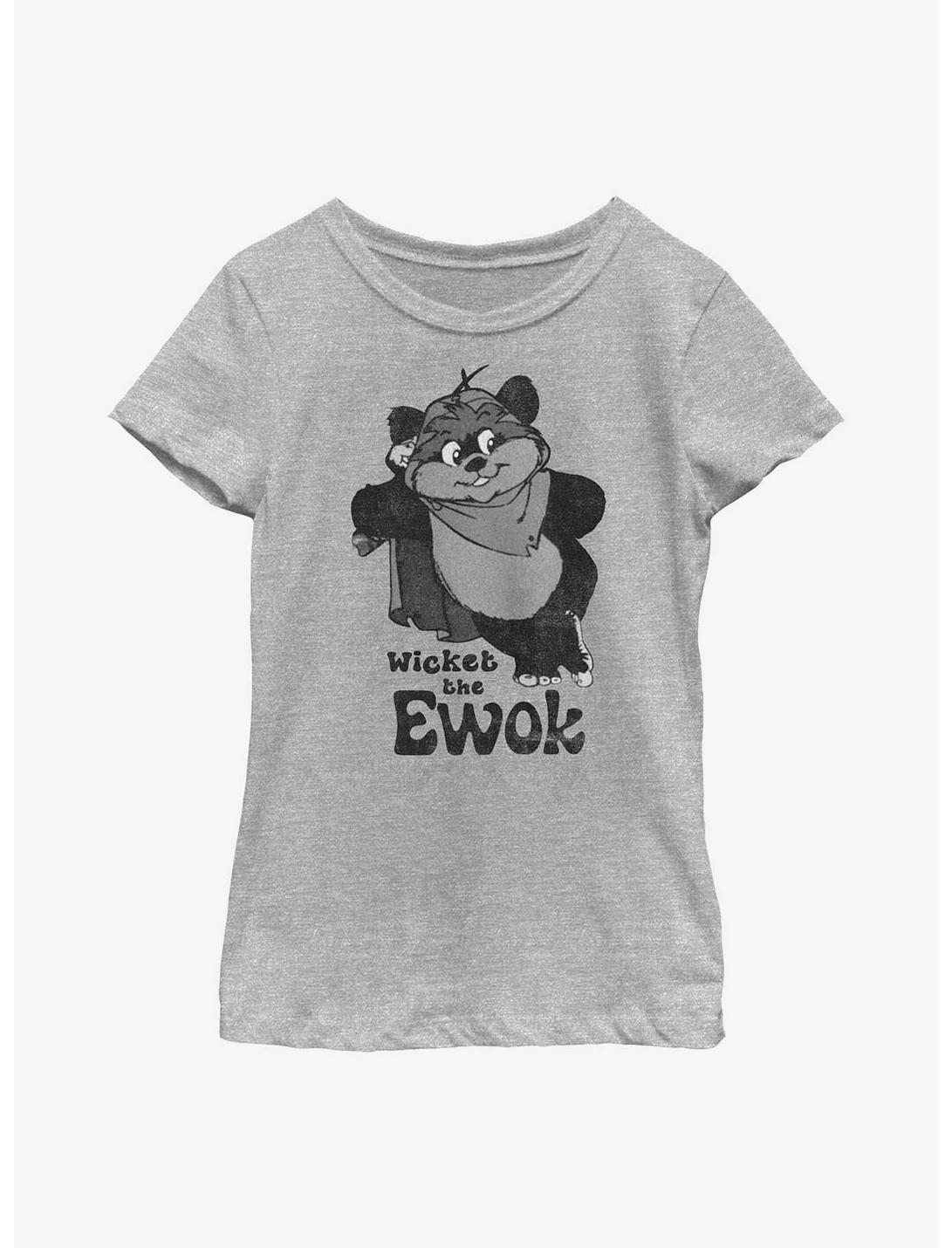 Star Wars Wicket The Ewok Youth Girls T-Shirt, ATH HTR, hi-res