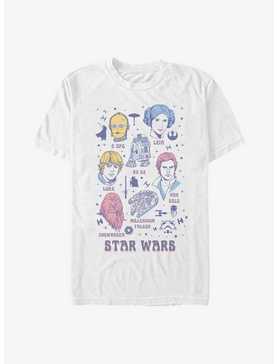 Star Wars Character Doodles T-Shirt, , hi-res