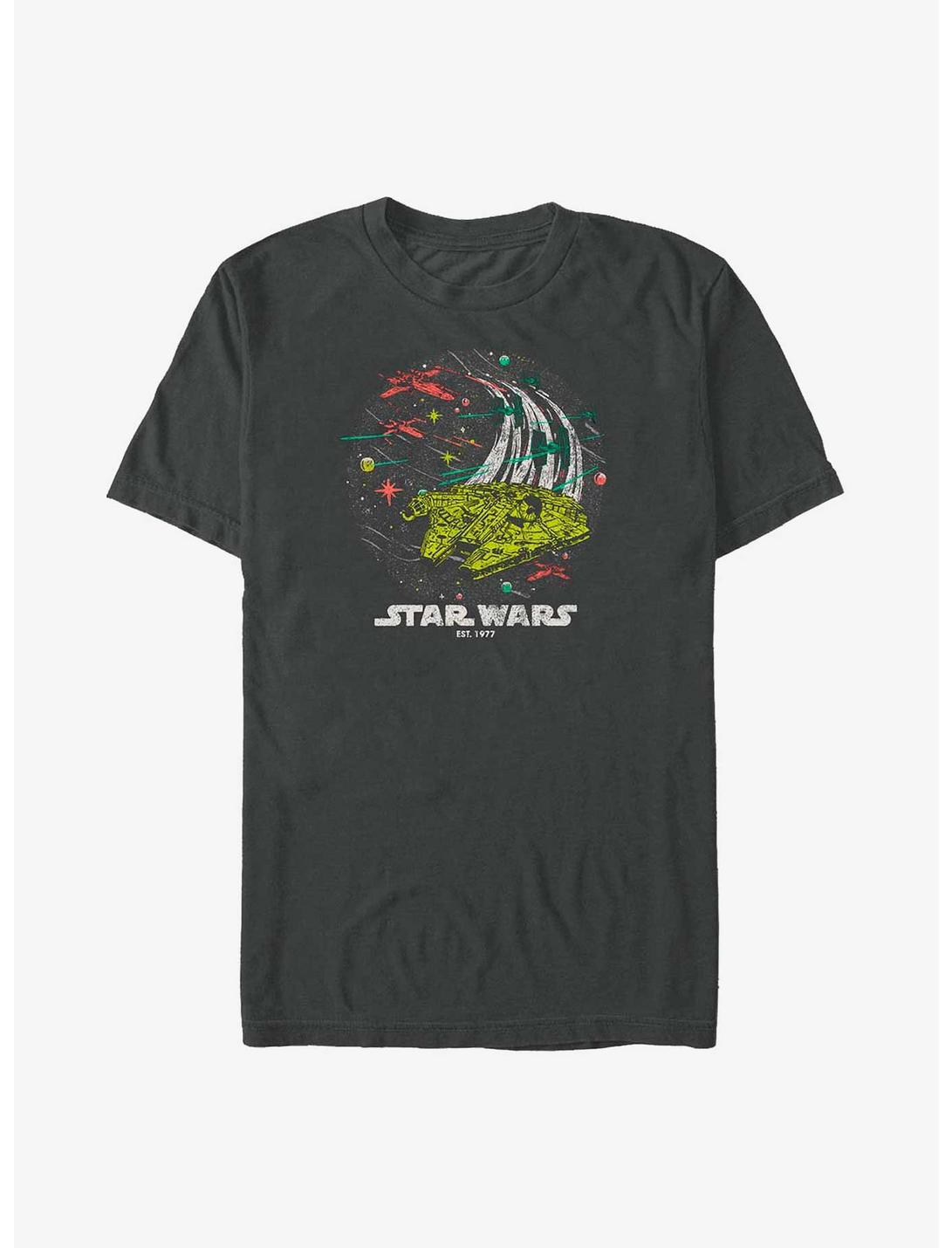 Star Wars Falcon Battle T-Shirt, CHARCOAL, hi-res