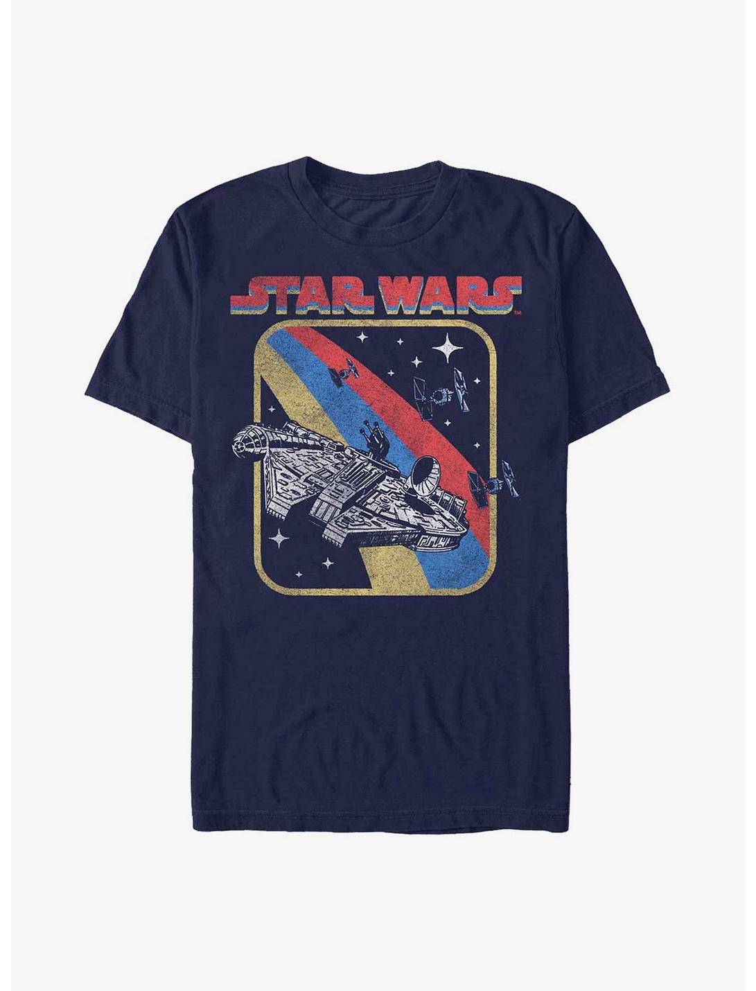 Star Wars Retro Falcon T-Shirt, NAVY, hi-res
