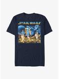 Star Wars Starry Poster T-Shirt, NAVY, hi-res