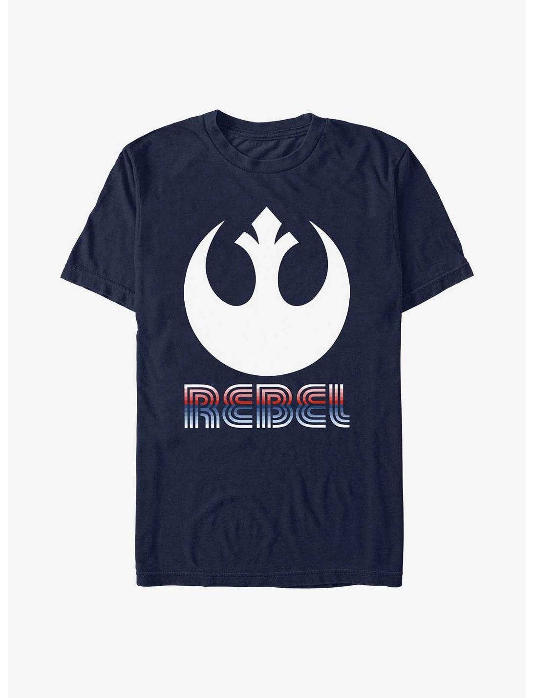 Star Wars Striped Rebel Emblem T-Shirt, NAVY, hi-res