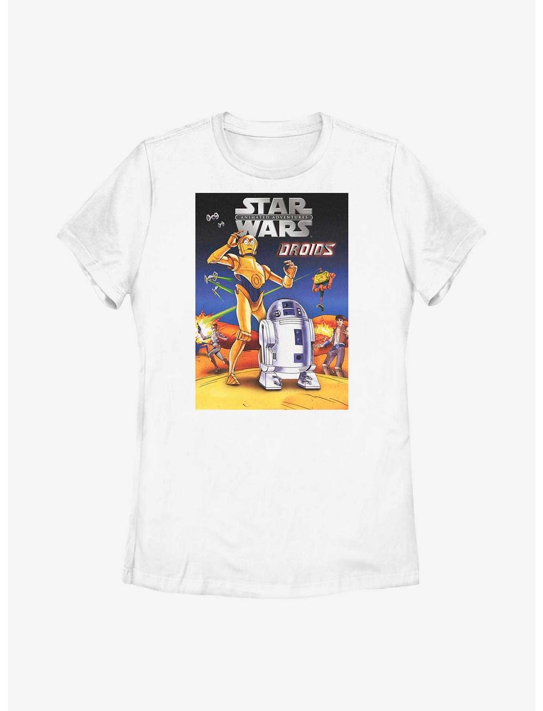 Star Wars Animated Droids Womens T-Shirt, WHITE, hi-res