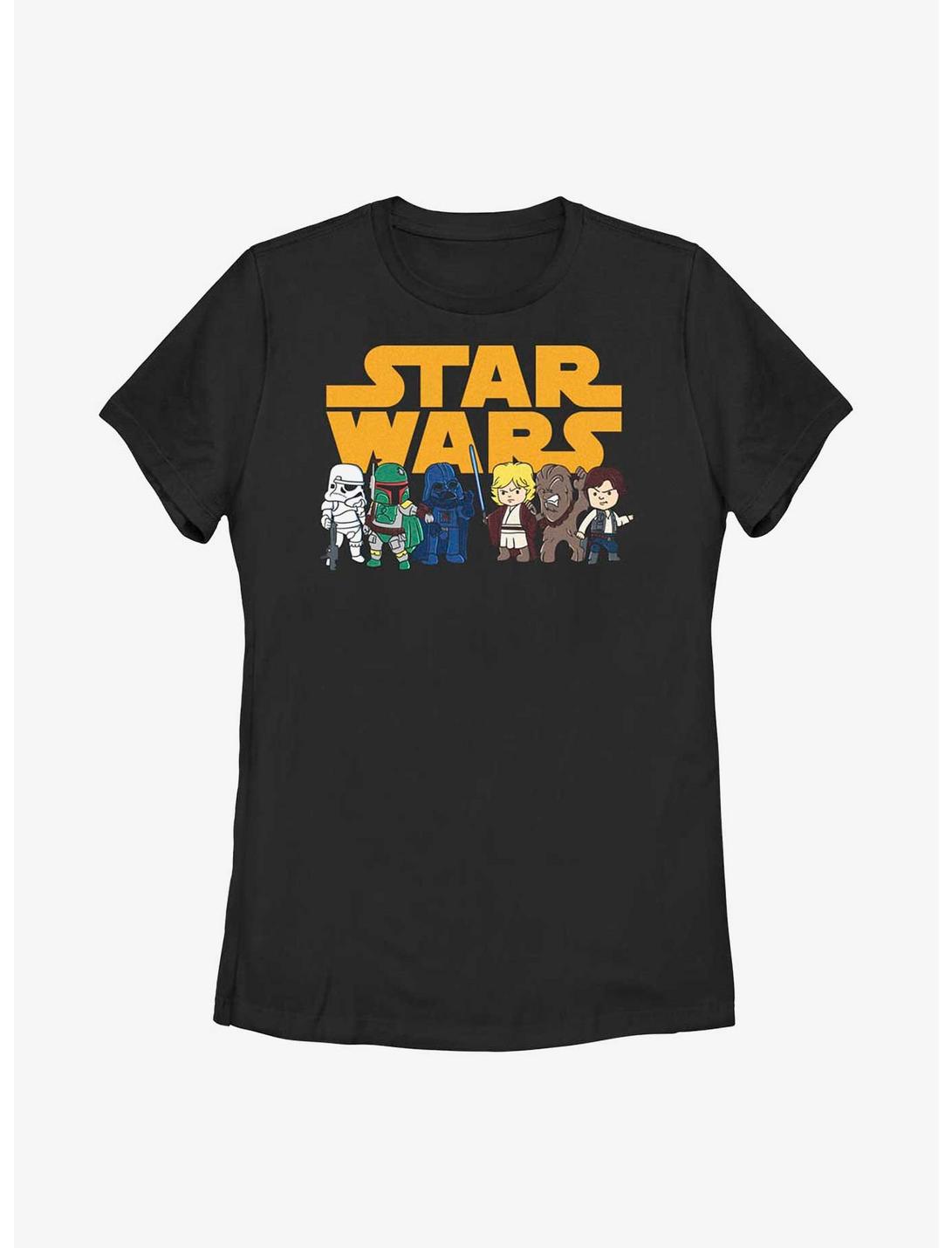 Star Wars Chibi Wars Womens T-Shirt, BLACK, hi-res