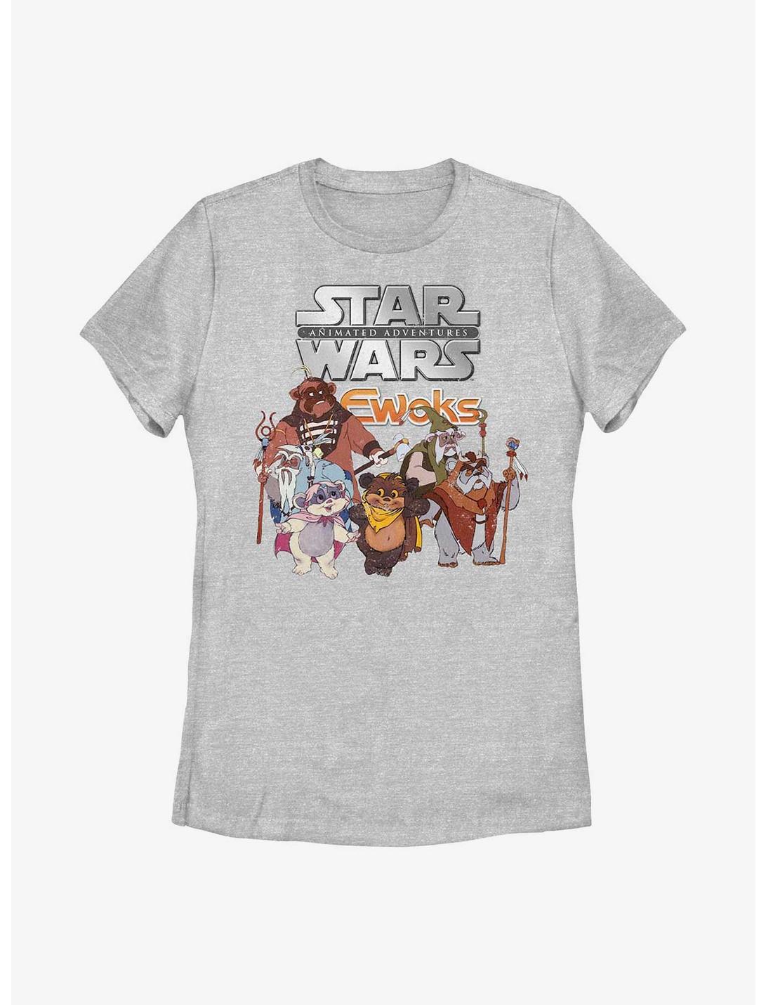 Star Wars Ewok Logo Group Womens T-Shirt, ATH HTR, hi-res