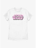 Star Wars Floating Hearts Logo Womens T-Shirt, WHITE, hi-res