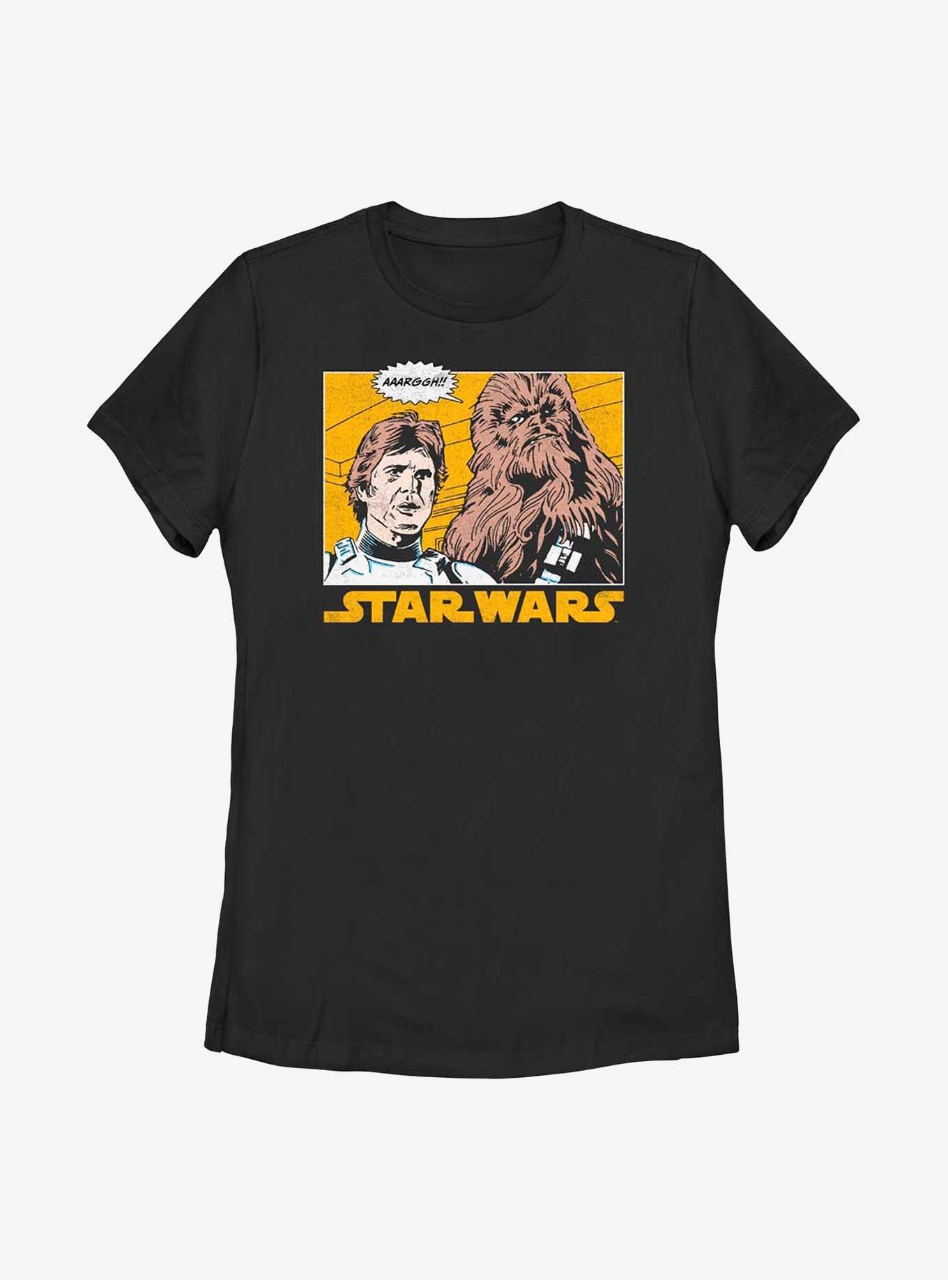 Star Wars Han Solo and Chewie Womens T-Shirt, BLACK, hi-res