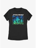Star Wars Starry Poster Womens T-Shirt, BLACK, hi-res