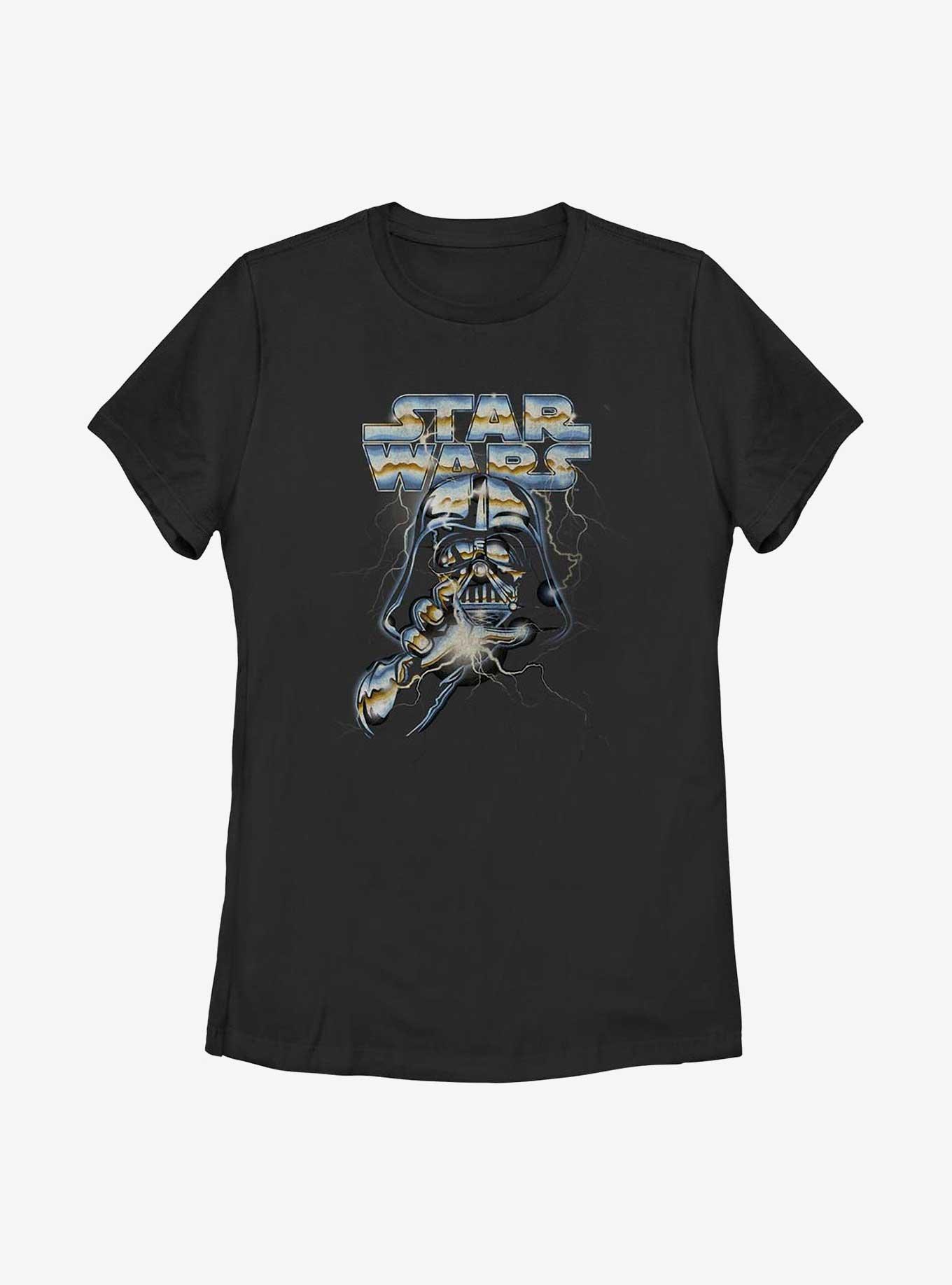 Star Wars Vader Chrome Lightning Womens T-Shirt, , hi-res