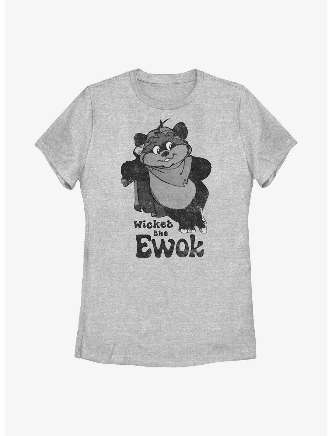 Star Wars Wicket The Ewok Womens T-Shirt, ATH HTR, hi-res