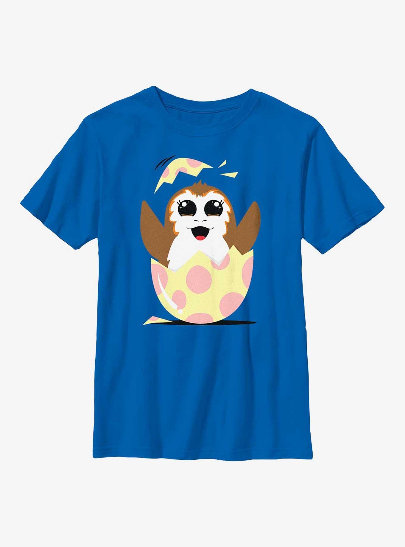 Star Wars Easter Egg Porg Youth T-Shirt, ROYAL, hi-res