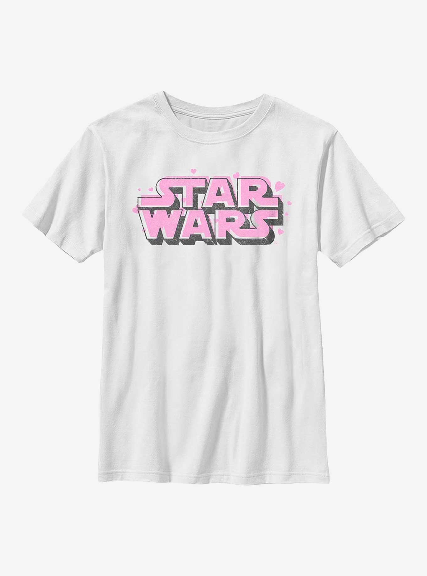 Star Wars Floating Hearts Logo Youth T-Shirt, , hi-res