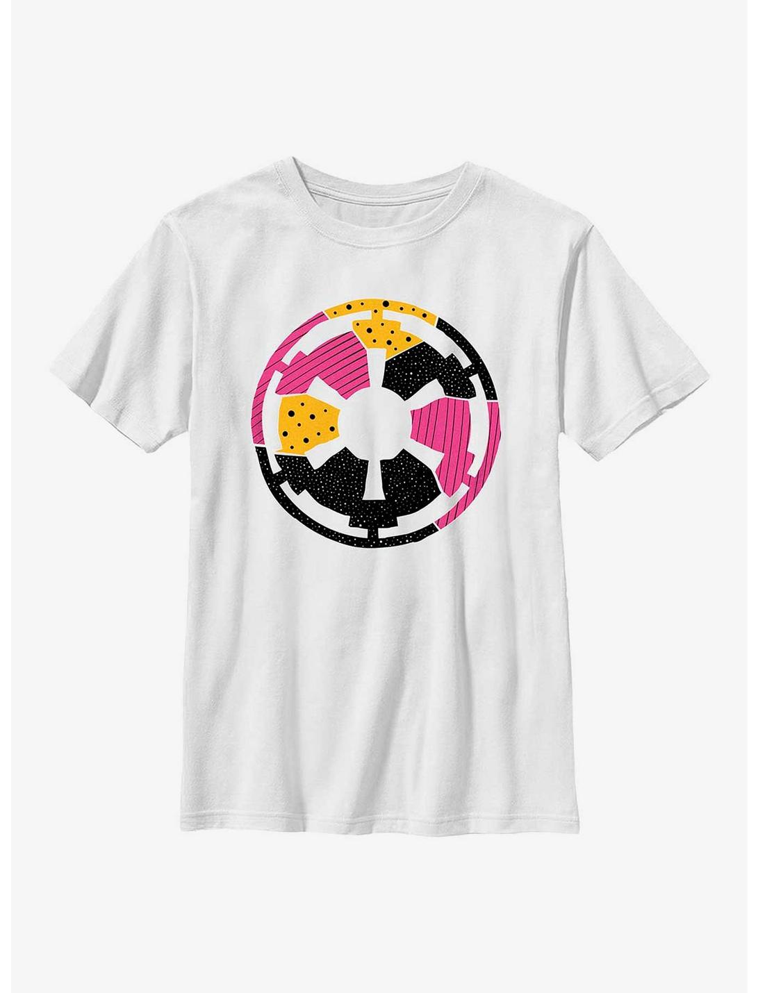 Star Wars Geometric Shaped Empire Symbol Youth T-Shirt, WHITE, hi-res