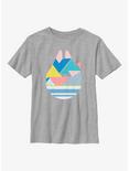 Star Wars Geometric Shaped Millennium Falcon Youth T-Shirt, ATH HTR, hi-res