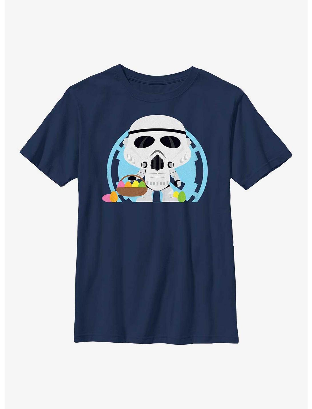 Star Wars Stormtrooper Easter Egg Hunter Youth T-Shirt, NAVY, hi-res