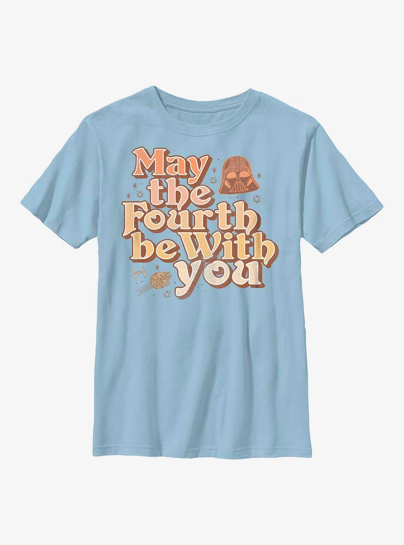 Star Wars Vintage Fourth Youth T-Shirt, LT BLUE, hi-res