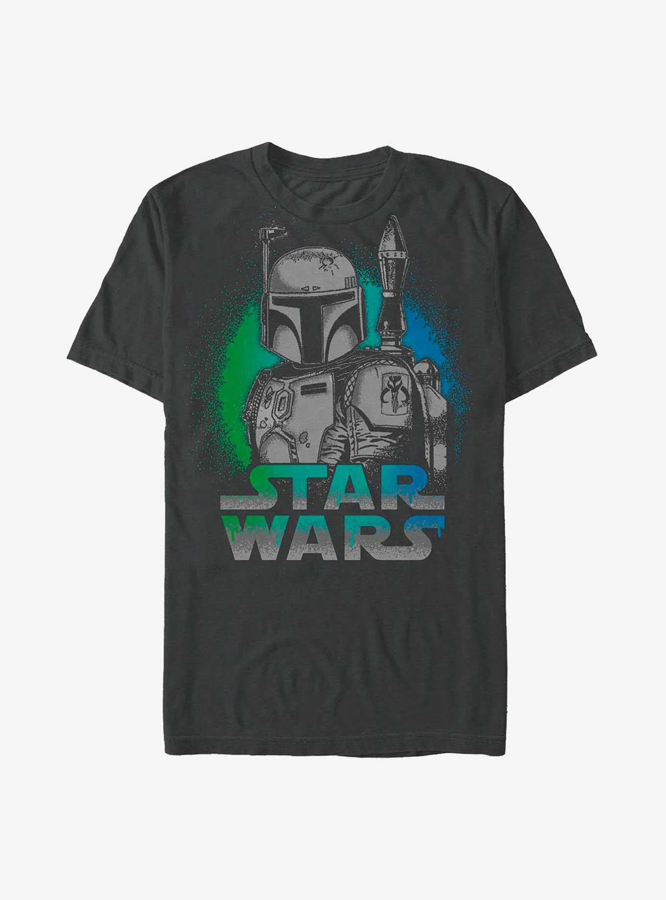 Star Wars Boba Fett Spray Paint T-Shirt, CHARCOAL, hi-res