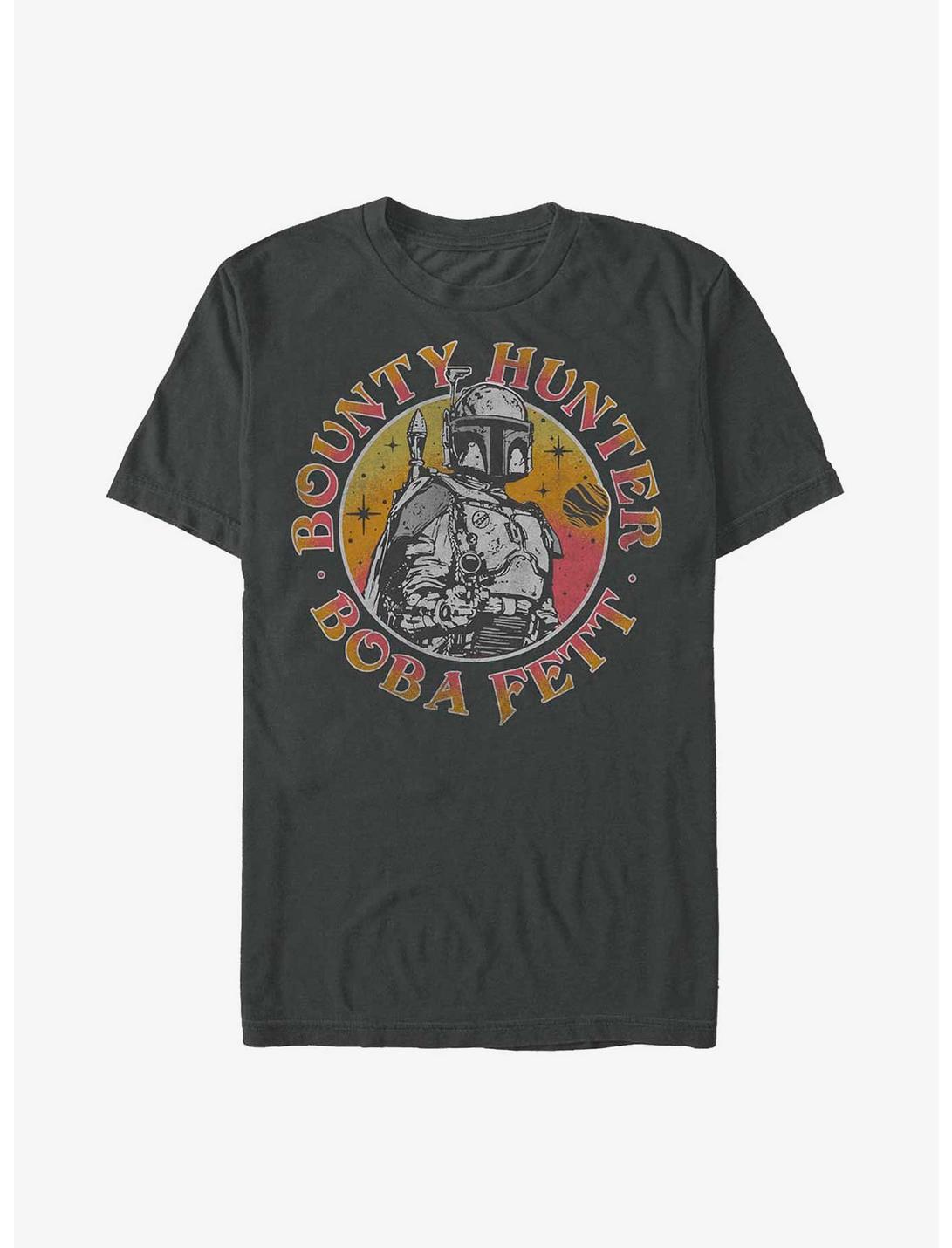 Star Wars Boba Sunset Bounty Hunter T-Shirt, CHARCOAL, hi-res