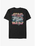 Star Wars Falcon Flight Galaxy T-Shirt, BLACK, hi-res