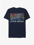 Star Wars Rainbow Sunset T-Shirt, NAVY, hi-res
