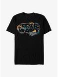 Star Wars Retro Space Logo T-Shirt, BLACK, hi-res