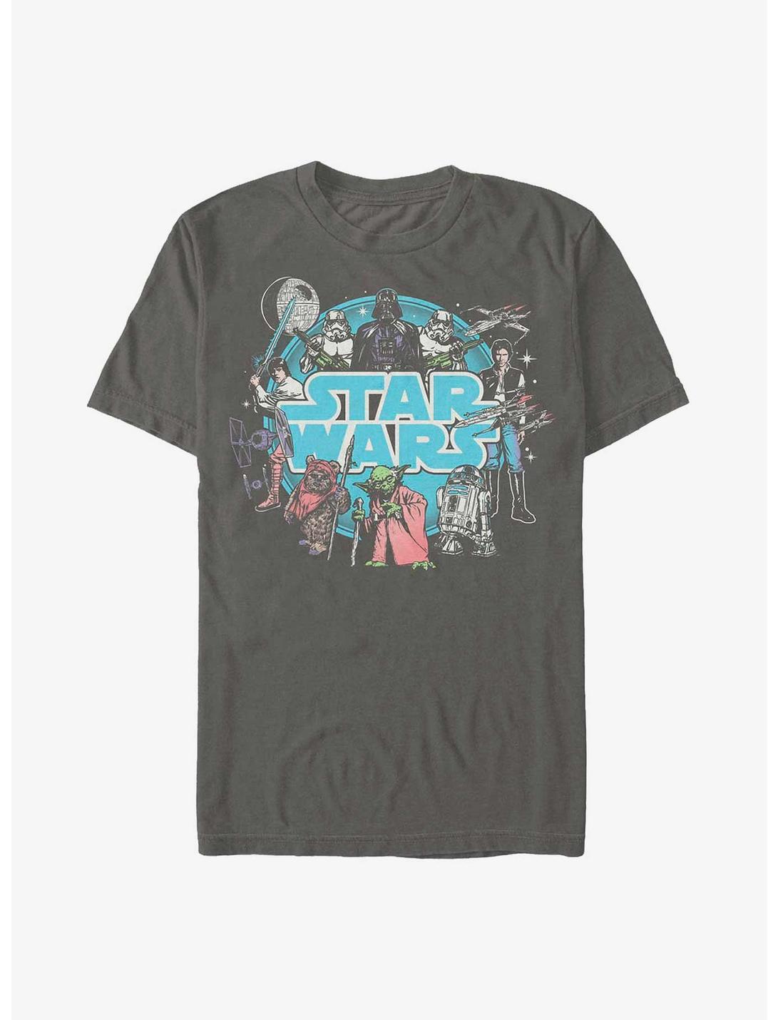 Star Wars Round Up Group T-Shirt, CHARCOAL, hi-res