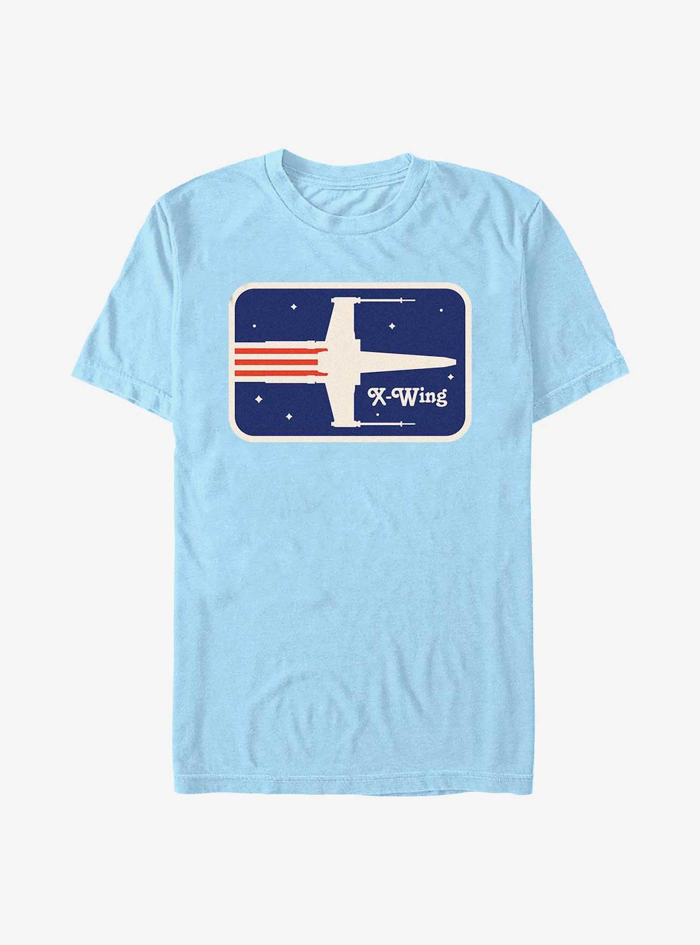 Star Wars Stars and X-Wing T-Shirt, LT BLUE, hi-res