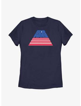 Star Wars American Flag Slant Logo Womens T-Shirt, , hi-res