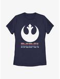 Star Wars Striped Rebel Emblem Womens T-Shirt, NAVY, hi-res