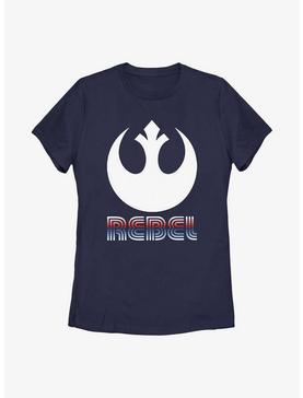 Star Wars Striped Rebel Emblem Womens T-Shirt, , hi-res