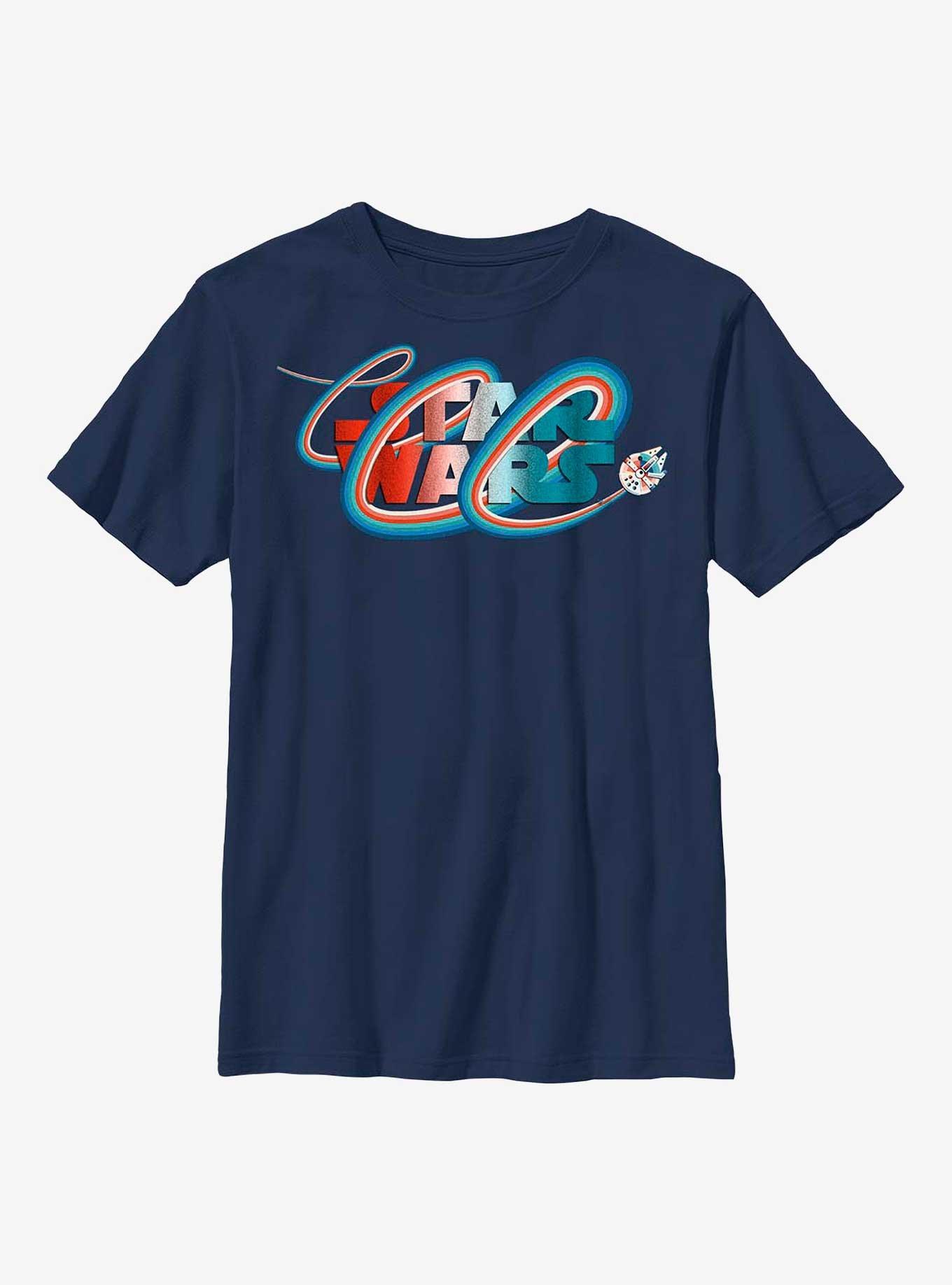 Star Wars Falcon Rainbow Logo Youth T-Shirt, , hi-res