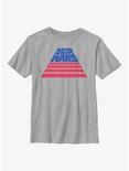 Star Wars Logo Stripe Stack Youth T-Shirt, ATH HTR, hi-res