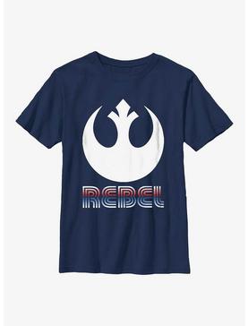 Star Wars Striped Rebel Emblem Youth T-Shirt, , hi-res